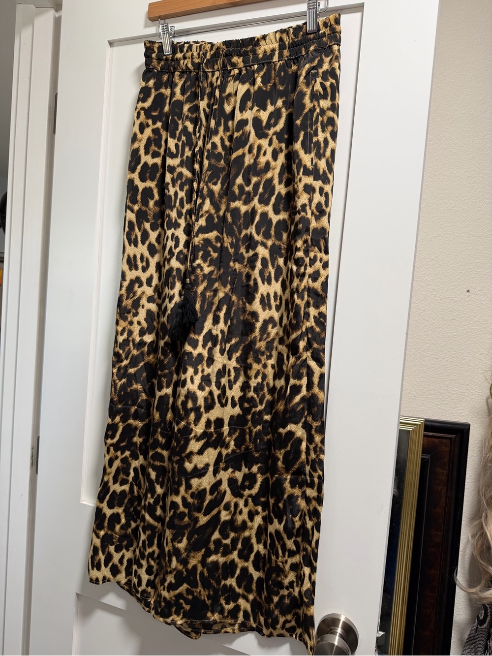 Philosophy Leopard Print Wide Leg Pants - Brown/Black